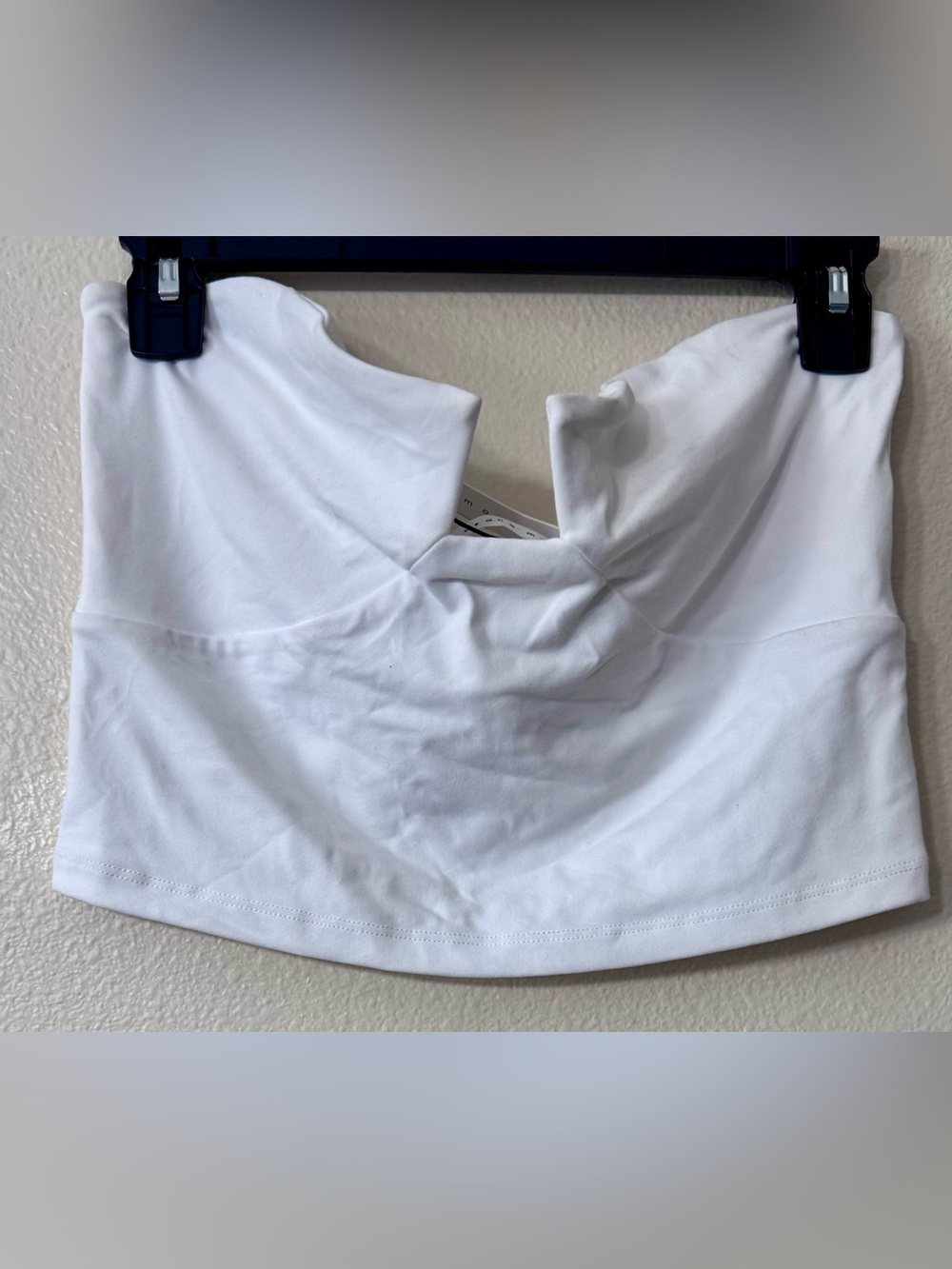NWT Susana Monaco White Strapless Bustier Corset Crop Top XL